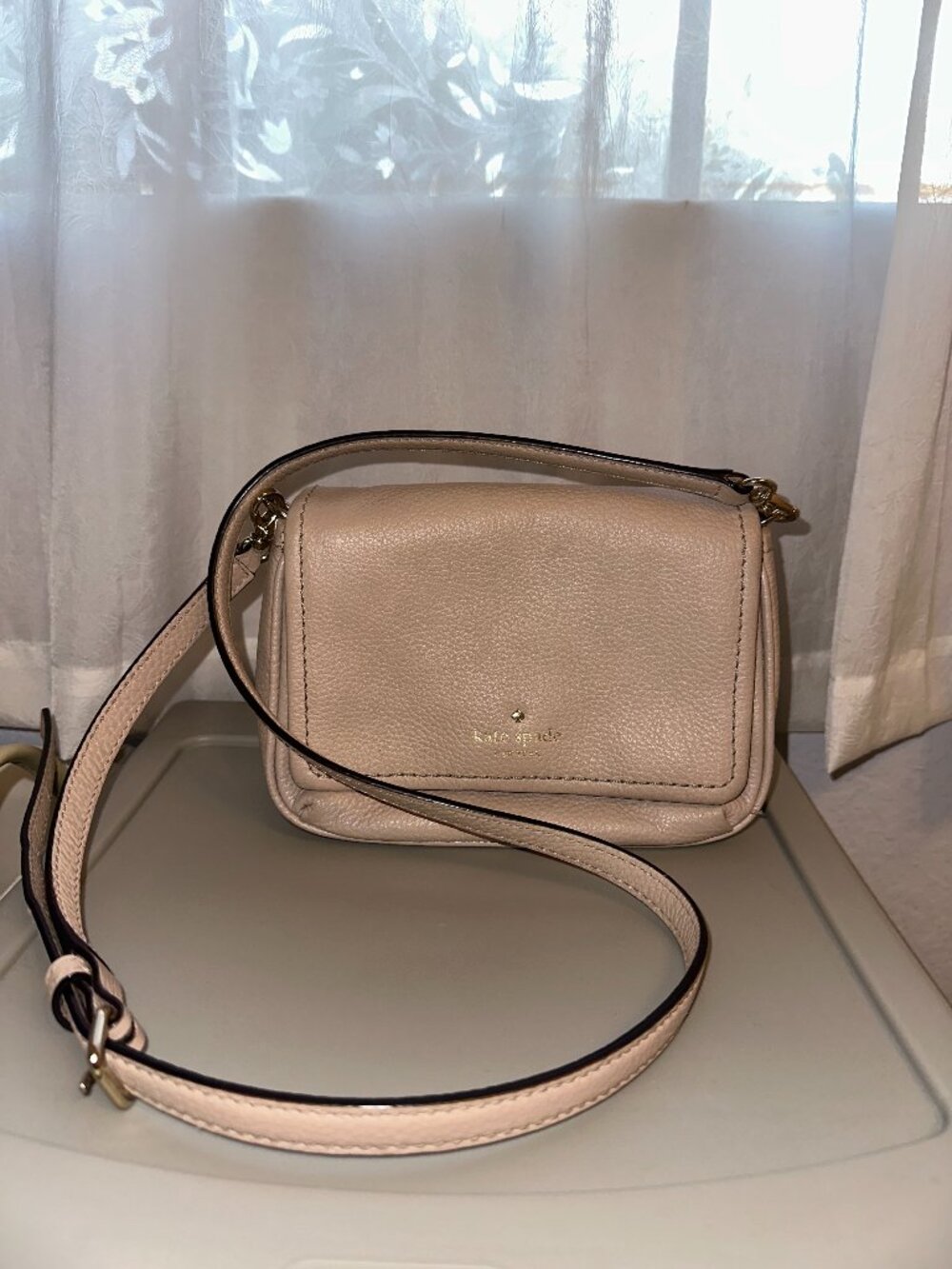 Kate Spade Cobble Hill Abela leather crossbody bag - Rose Cloud